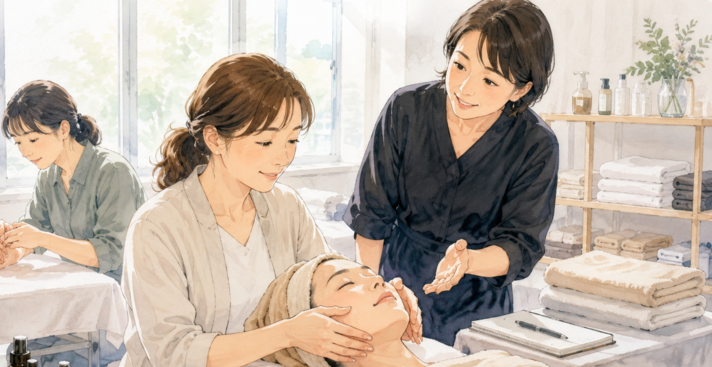 1日講座でサロンメニューを